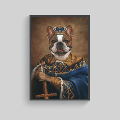 Superr Pets Custom Pet Portraits Black / A4 / Framed The Ruler | Custom Pet Portraits