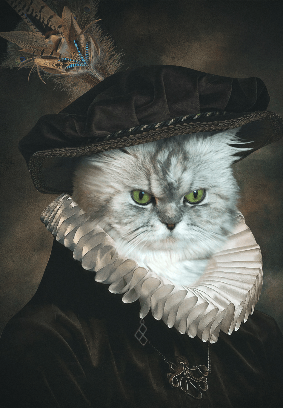 Superr Pets Custom Pet Portraits The Funny Nobleman | Custom Pet Portraits