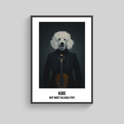 Superr Pets Custom Pet Portraits The Musical Maestro | Custom Pet Portraits