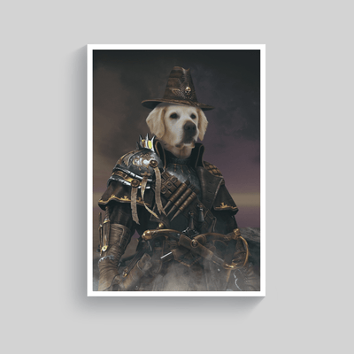 Superr Pets Custom Pet Portraits White / A4 / Framed The Battle Star | Custom Pet Portraits