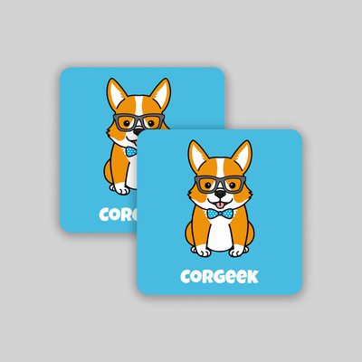 Superr Pets Fridge Magnet Set Of 2 Corgeek | Fridge Magnet