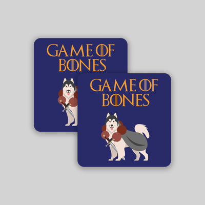 Superr Pets Fridge Magnet Set Of 2 Game Of Bones | Fridge Magnet