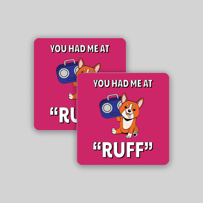 Superr Pets Fridge Magnet Set Of 2 You Had Me At Ruff | Fridge Magnet