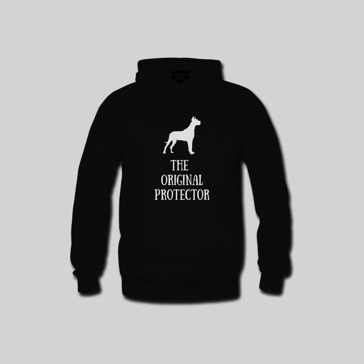 Superr Pets Hooded Sweatshirt Hooded Sweatshirt / Black / S The Original Protector | Hooded Sweatshirt