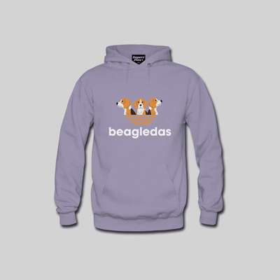 Superr Pets Hooded Sweatshirt Hooded Sweatshirt / Lavender / S Beagledas | Hooded Sweatshirt