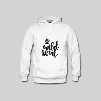 Superr Pets Hooded Sweatshirt Hooded Sweatshirt / White / S Wild Soul | Hooded Sweatshirt