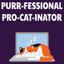 Superr Pets Hooded Sweatshirt Purrfessional Procrastinator | Hooded Sweatshirt