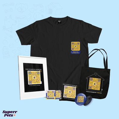 Superr Pets Make a QR Merch Bundle