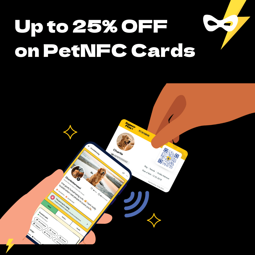 Superr Pets NFC Card PetNFC Card | Tap & Share Pet Details | Designed by Superr Pets