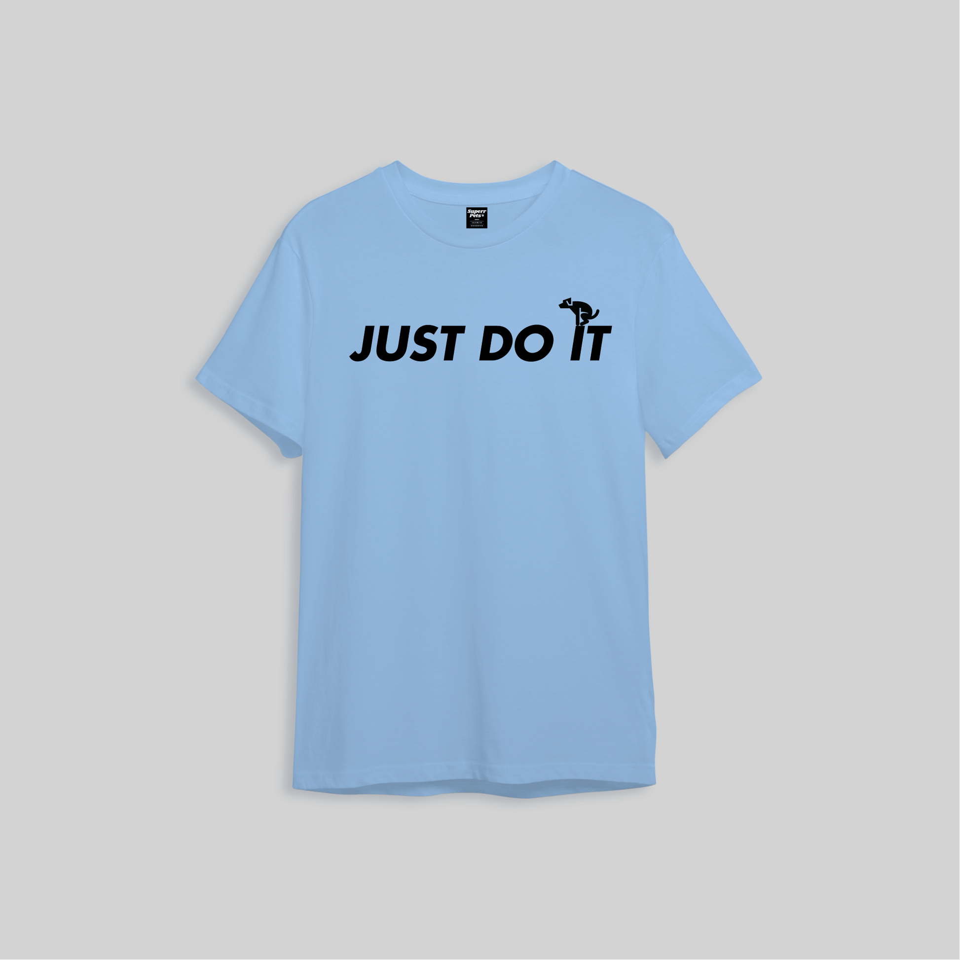 Superr Pets Oversized T-Shirt Oversized T-Shirt / Baby Blue / S Just Do It | Oversized T-Shirt