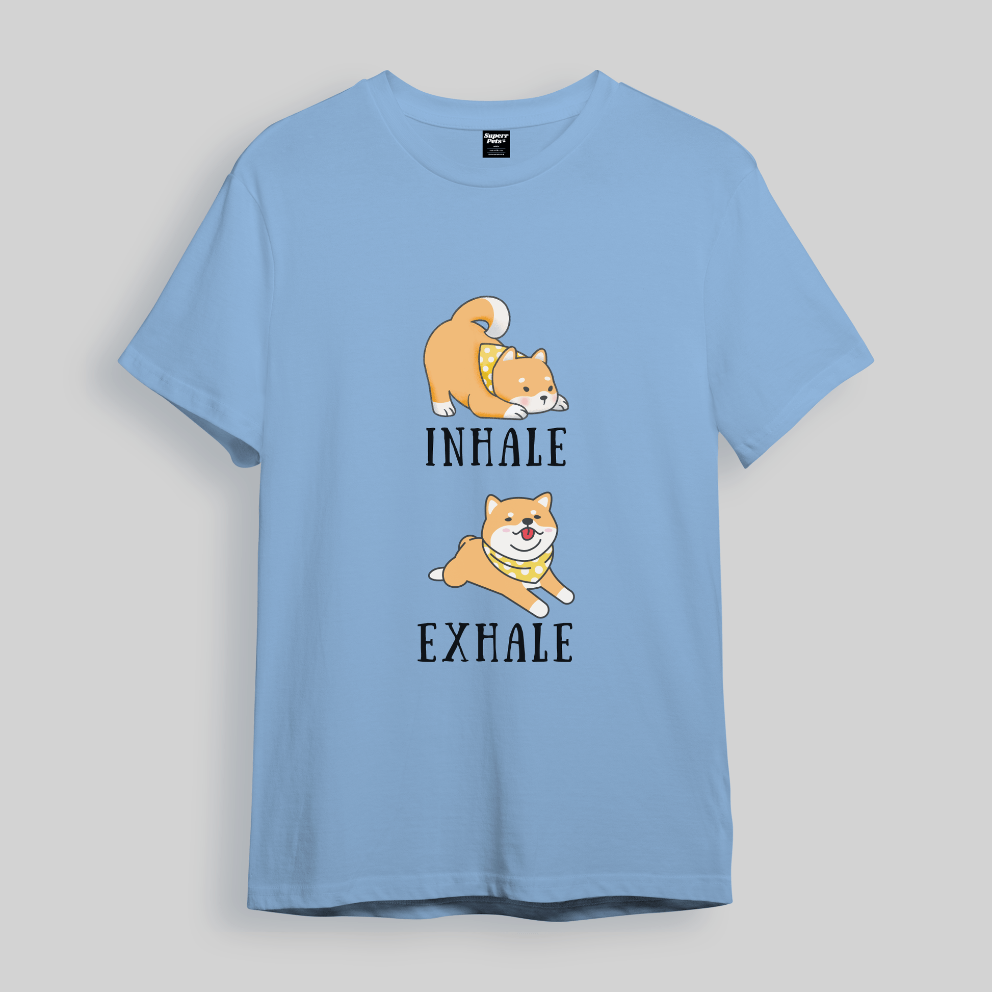 Superr Pets Oversized T-Shirt Oversized T-Shirt / Baby Blue / S Zen Pup | Oversized T-Shirt