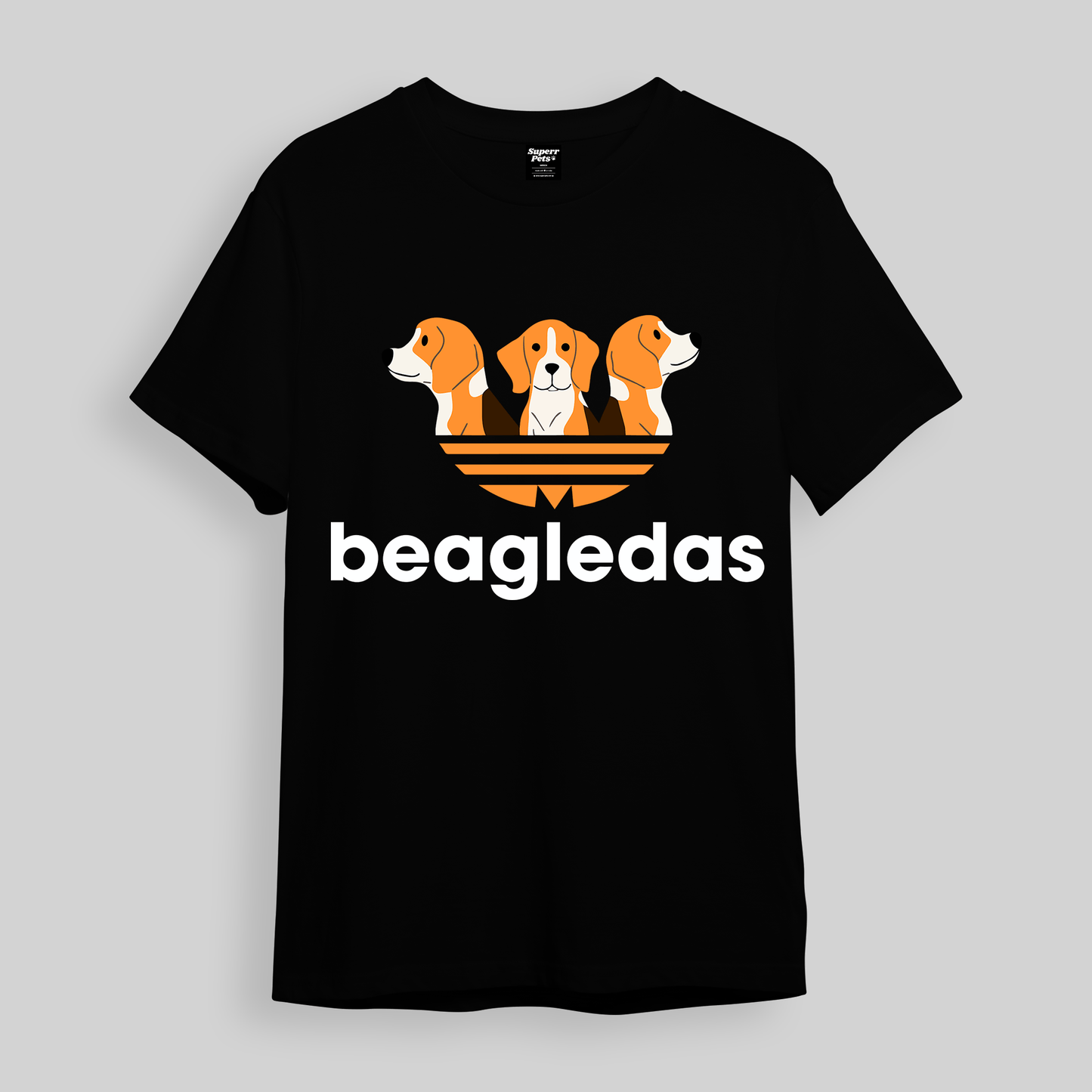 Superr Pets Oversized T-Shirt Oversized T-Shirt / Black / S Beagledas | Oversized T-Shirt