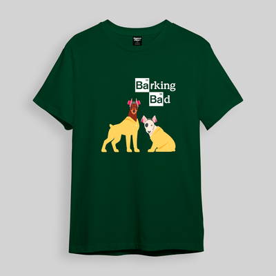 Superr Pets Oversized T-Shirt Oversized T-Shirt / Bottle Green / S Barking Bad | Oversized T-Shirt