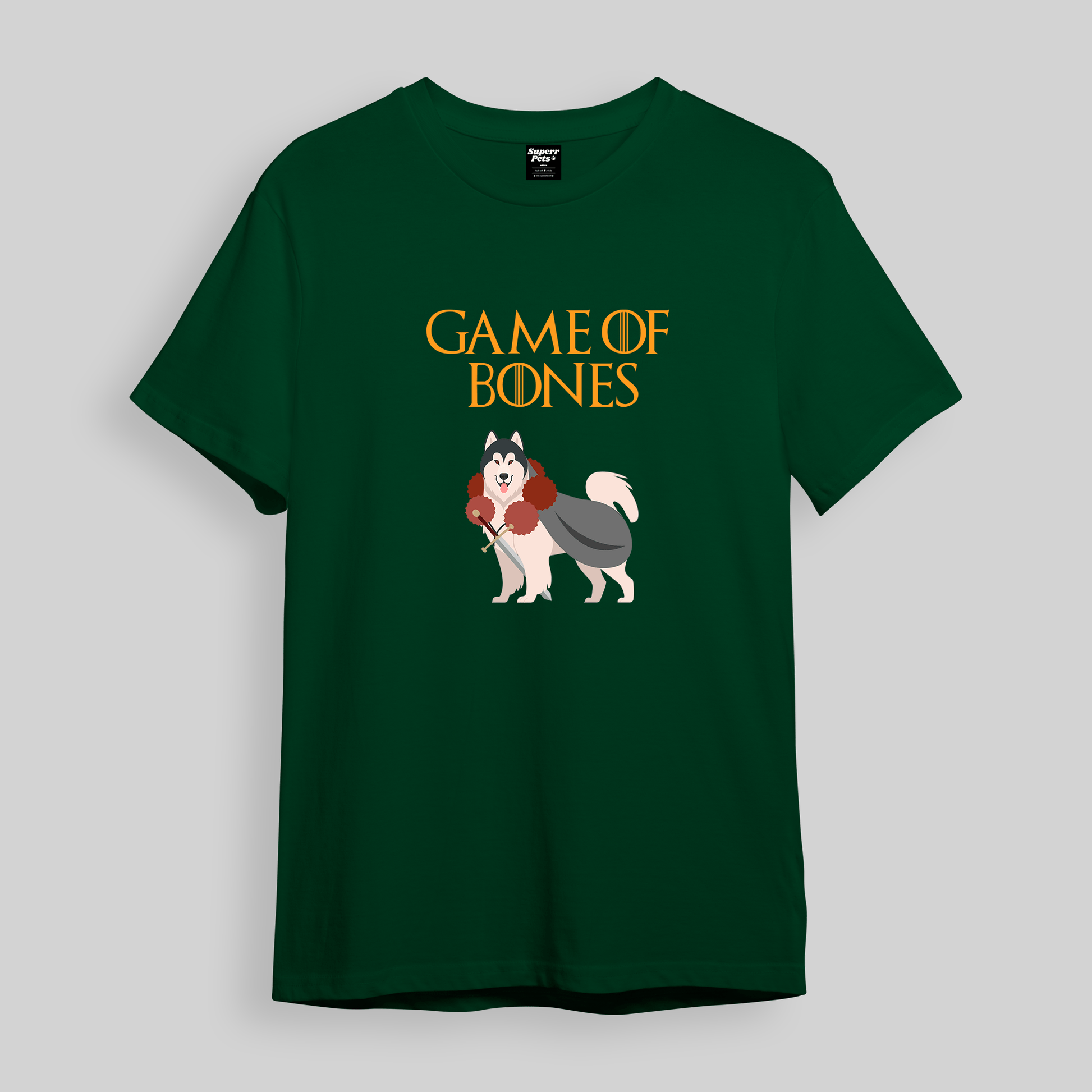 Superr Pets Oversized T-Shirt Oversized T-Shirt / Bottle Green / S Game Of Bones | Oversized T-Shirt