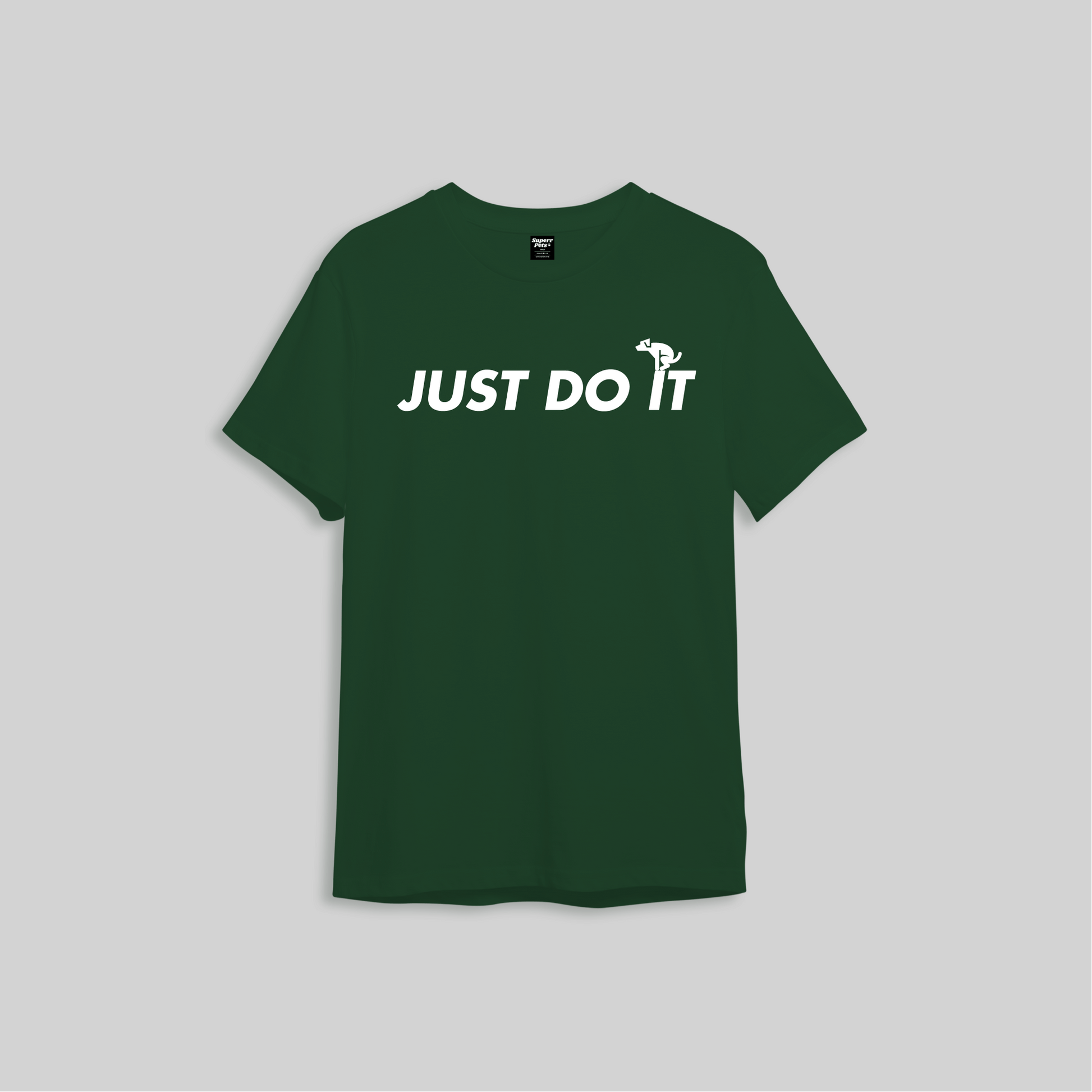 Superr Pets Oversized T-Shirt Oversized T-Shirt / Bottle Green / S Just Do It | Oversized T-Shirt