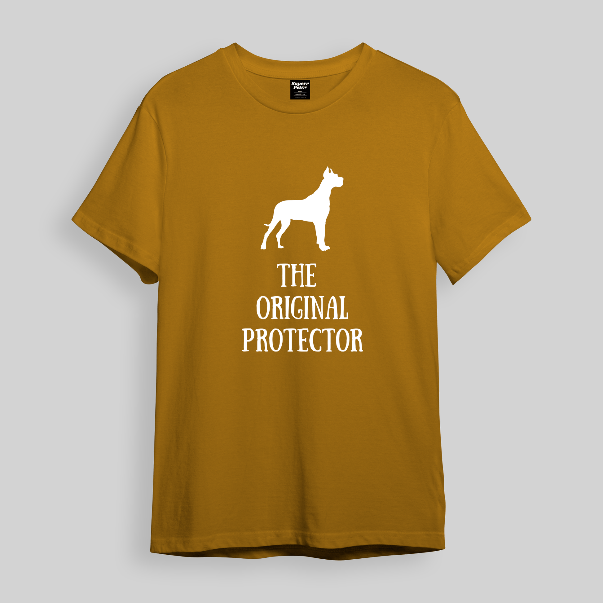 Superr Pets Oversized T-Shirt Oversized T-Shirt / Mustard Yellow / S The Original Protector | Oversized T-Shirt