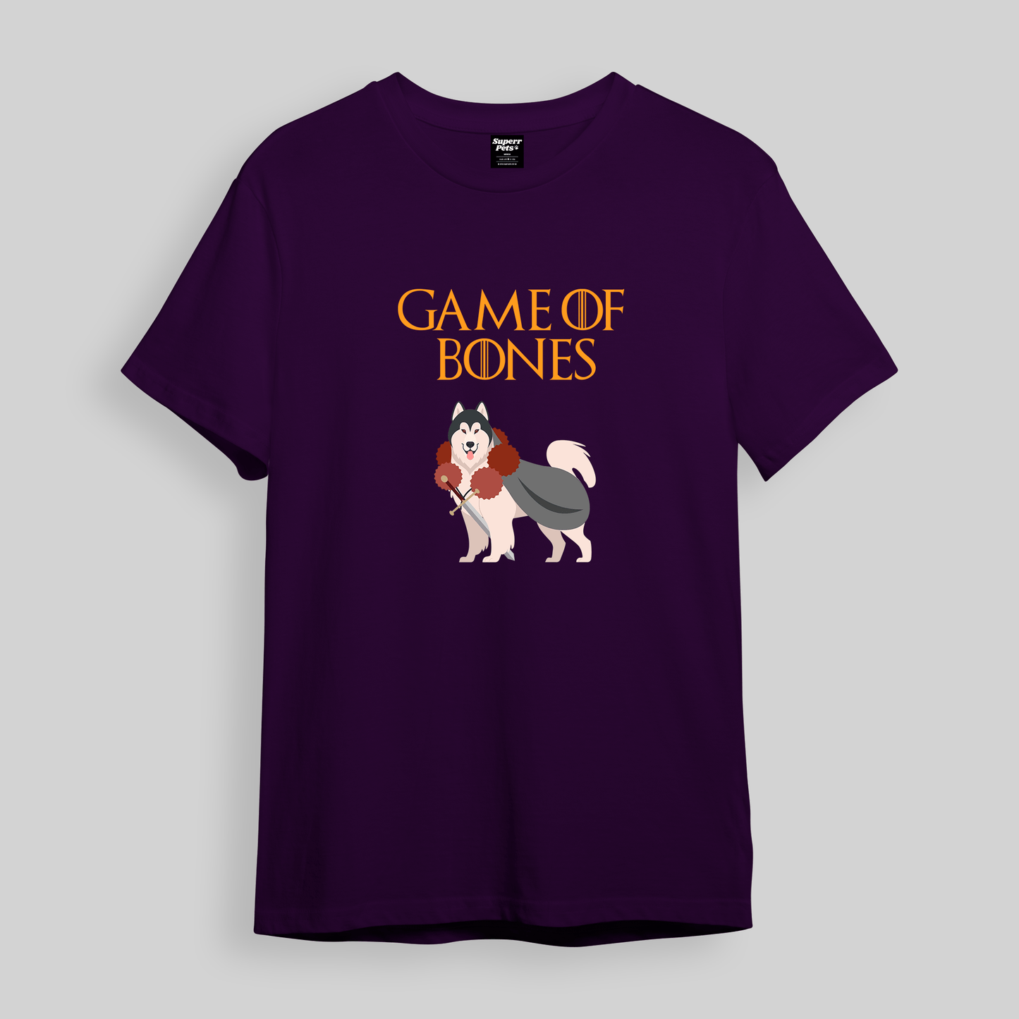 Superr Pets Oversized T-Shirt Oversized T-Shirt / Purple / S Game Of Bones | Oversized T-Shirt