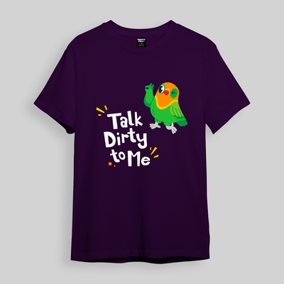 Superr Pets Oversized T-Shirt Oversized T-Shirt / Purple / S Talk Dirty To Me | Oversized T-Shirt