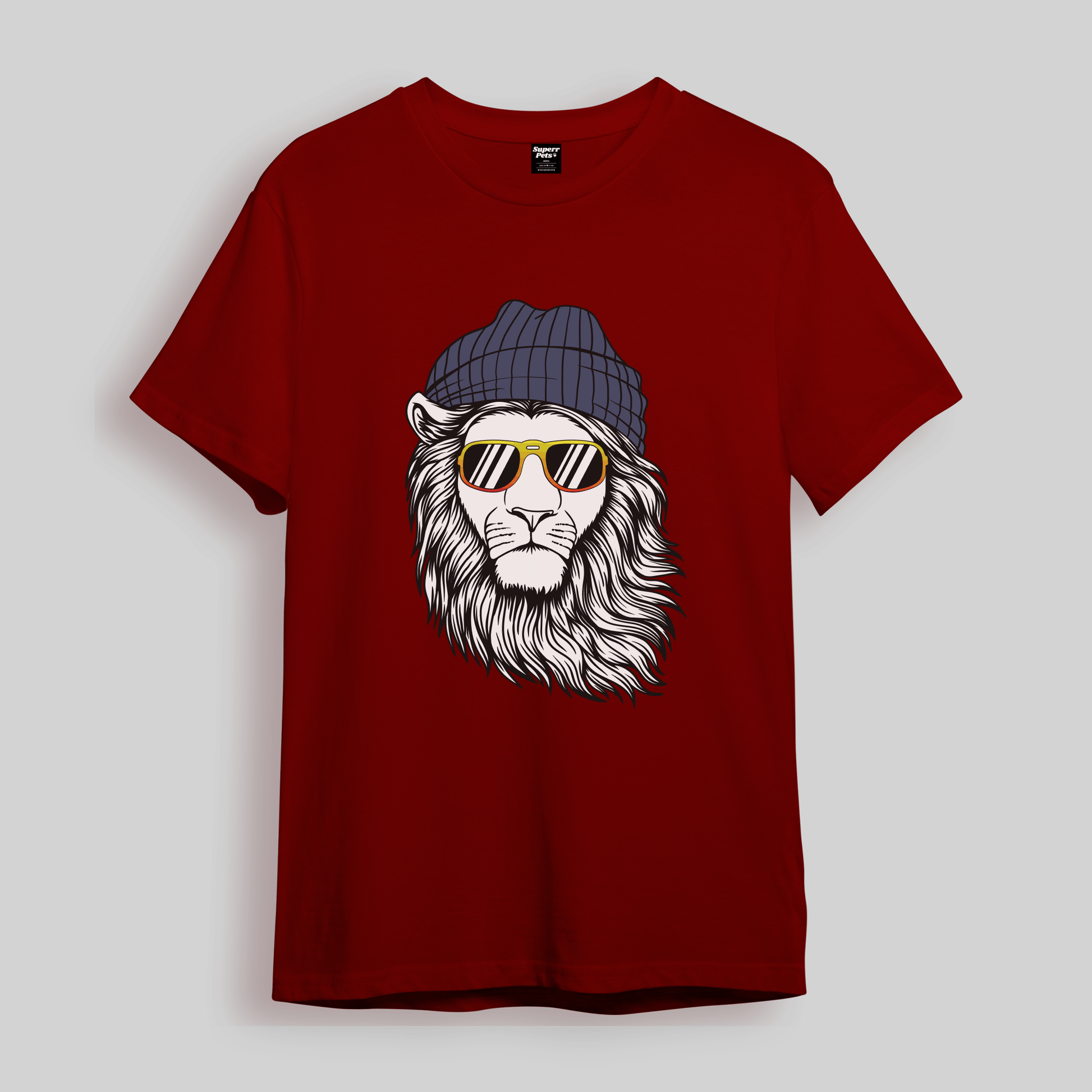 Superr Pets Oversized T-Shirt Oversized T-Shirt / Red / L Crowned Majesty | Oversized T-Shirt