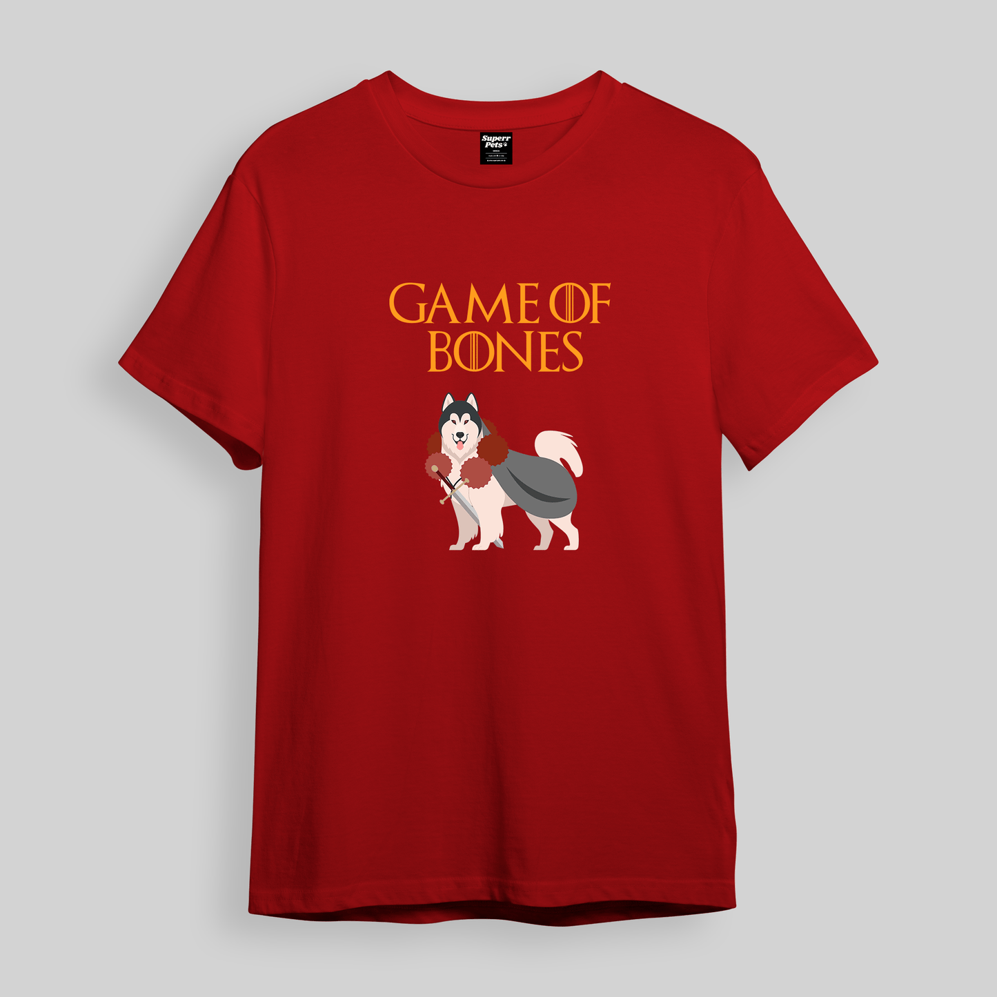 Superr Pets Oversized T-Shirt Oversized T-Shirt / Red / S Game Of Bones | Oversized T-Shirt