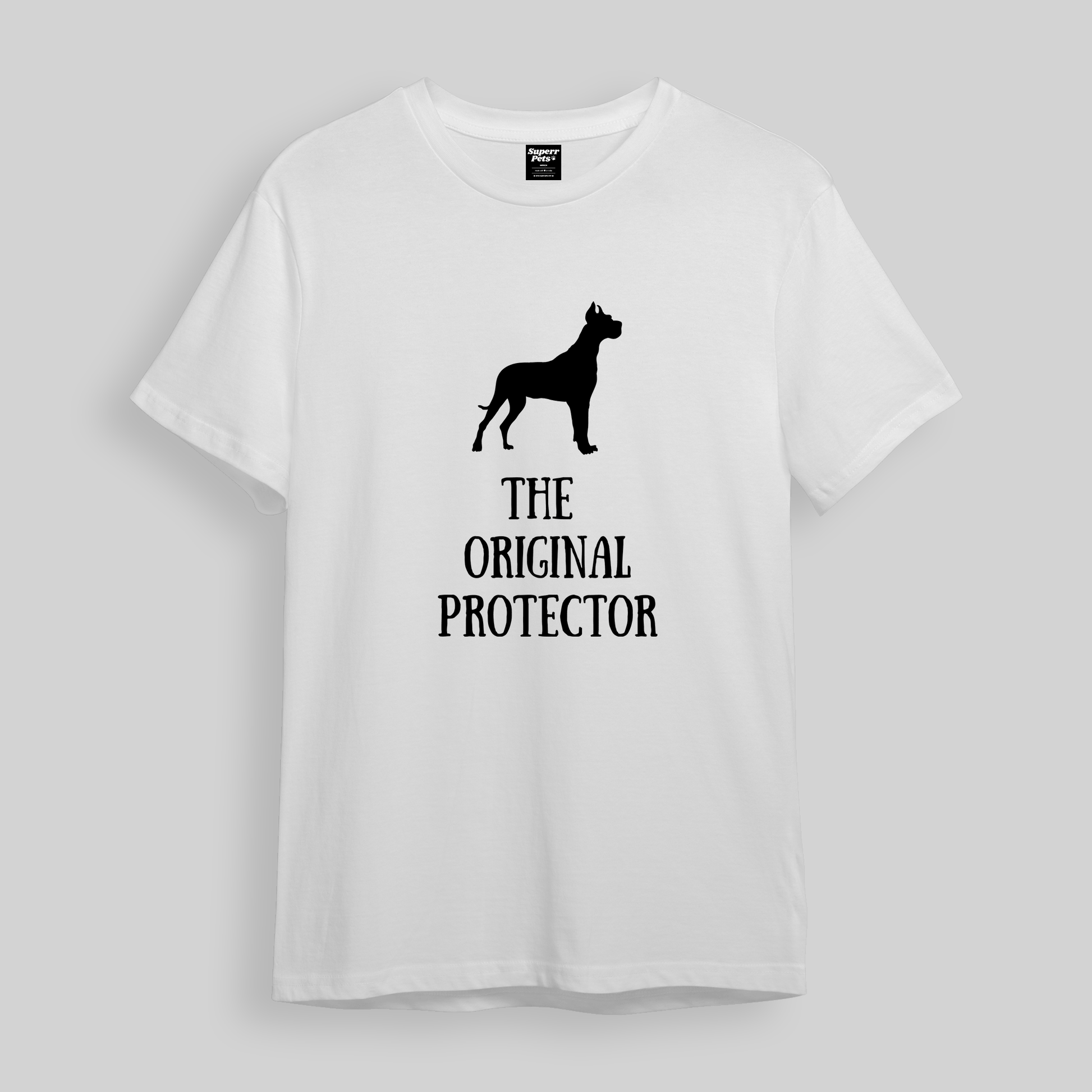 Superr Pets Oversized T-Shirt Oversized T-Shirt / White / S The Original Protector | Oversized T-Shirt