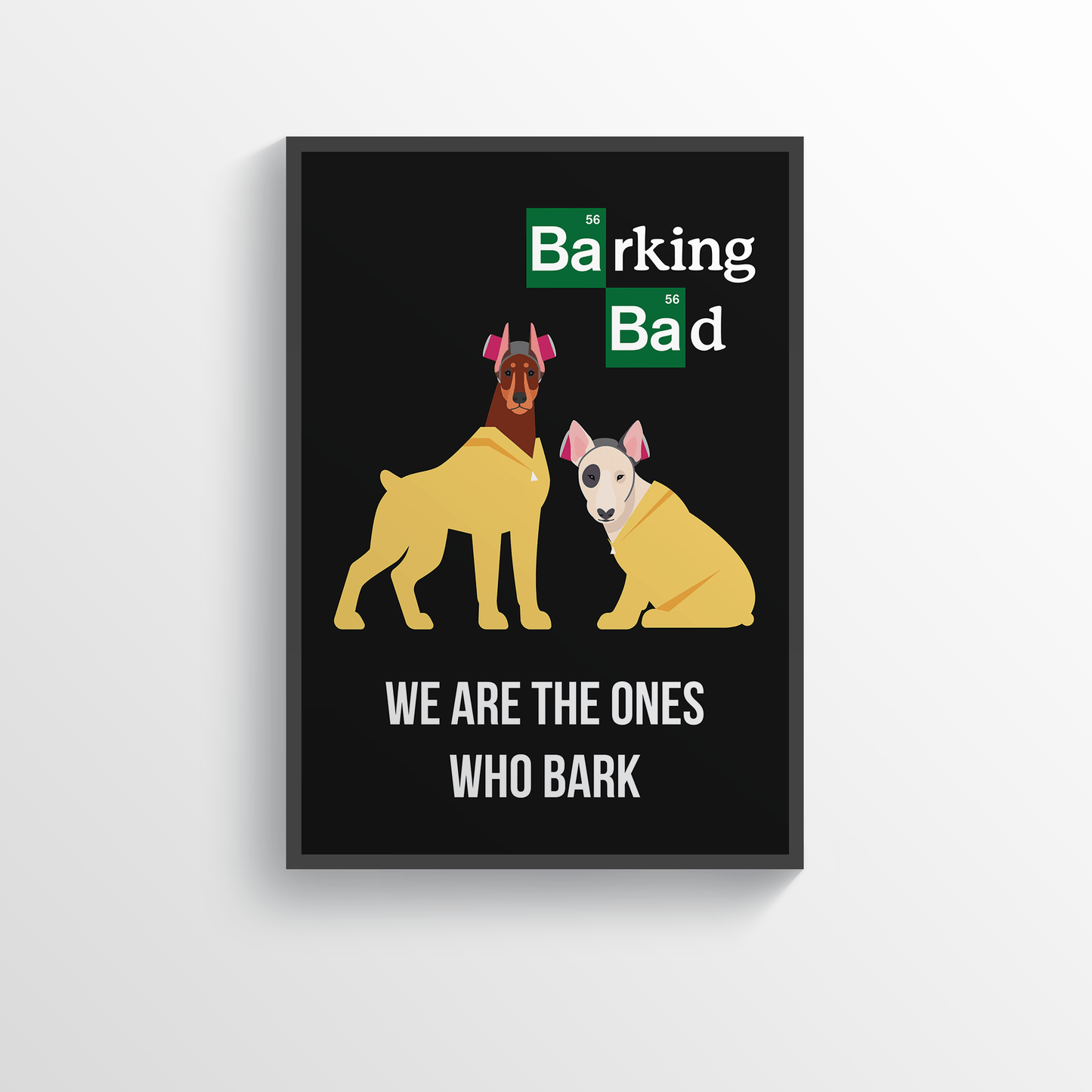 Superr Pets Poster A3 / Framed Barking Bad | Wall Poster