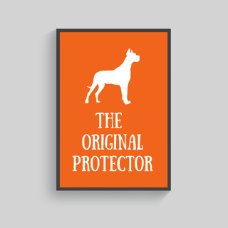 Superr Pets Poster A3 / Framed The Original Protector | Wall Poster