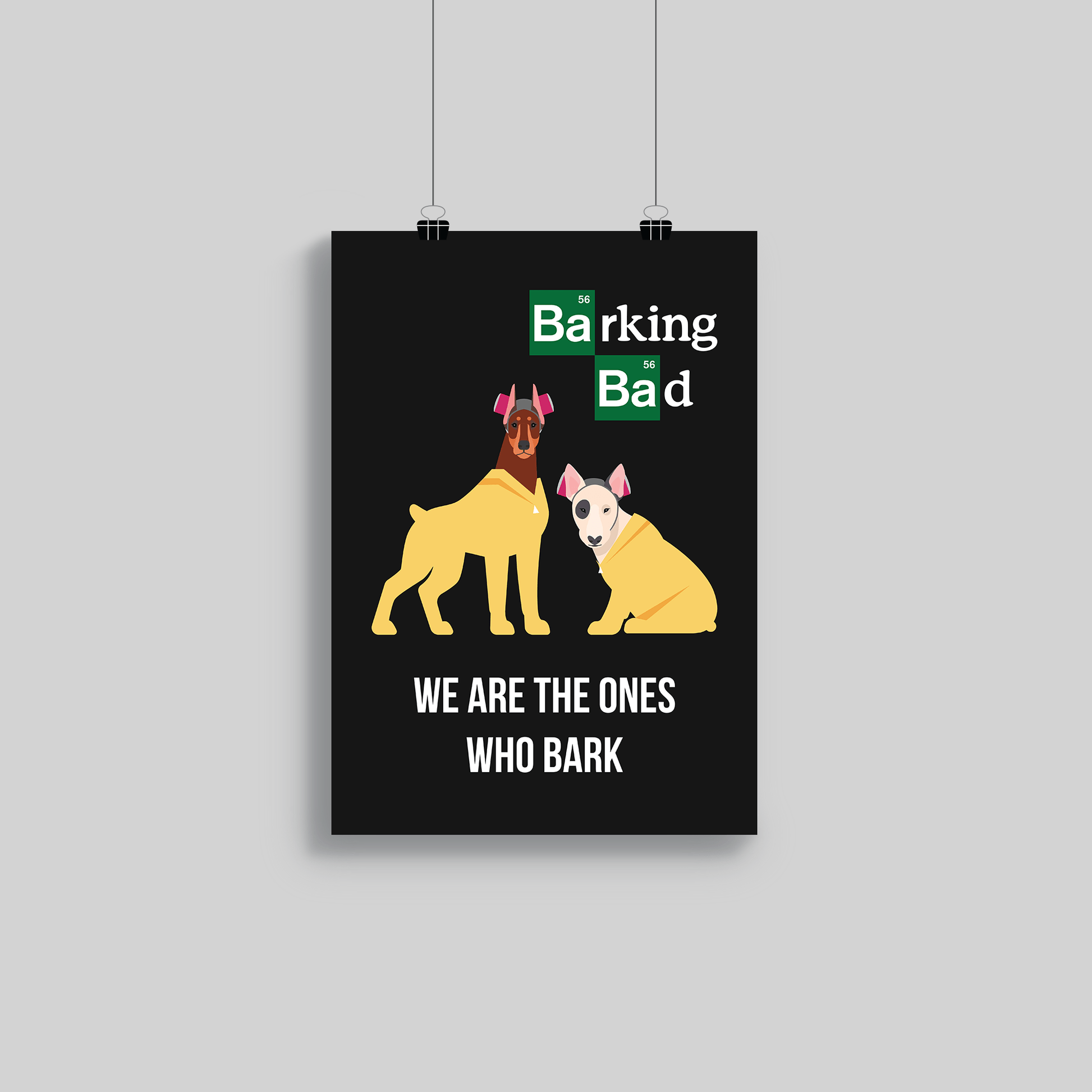 Superr Pets Poster A3 / Rolled Barking Bad | Wall Poster