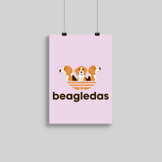 Superr Pets Poster A3 / Rolled Beagledas | Wall Poster