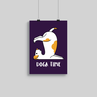 Superr Pets Poster A3 / Rolled Doga Time | Wall Poster