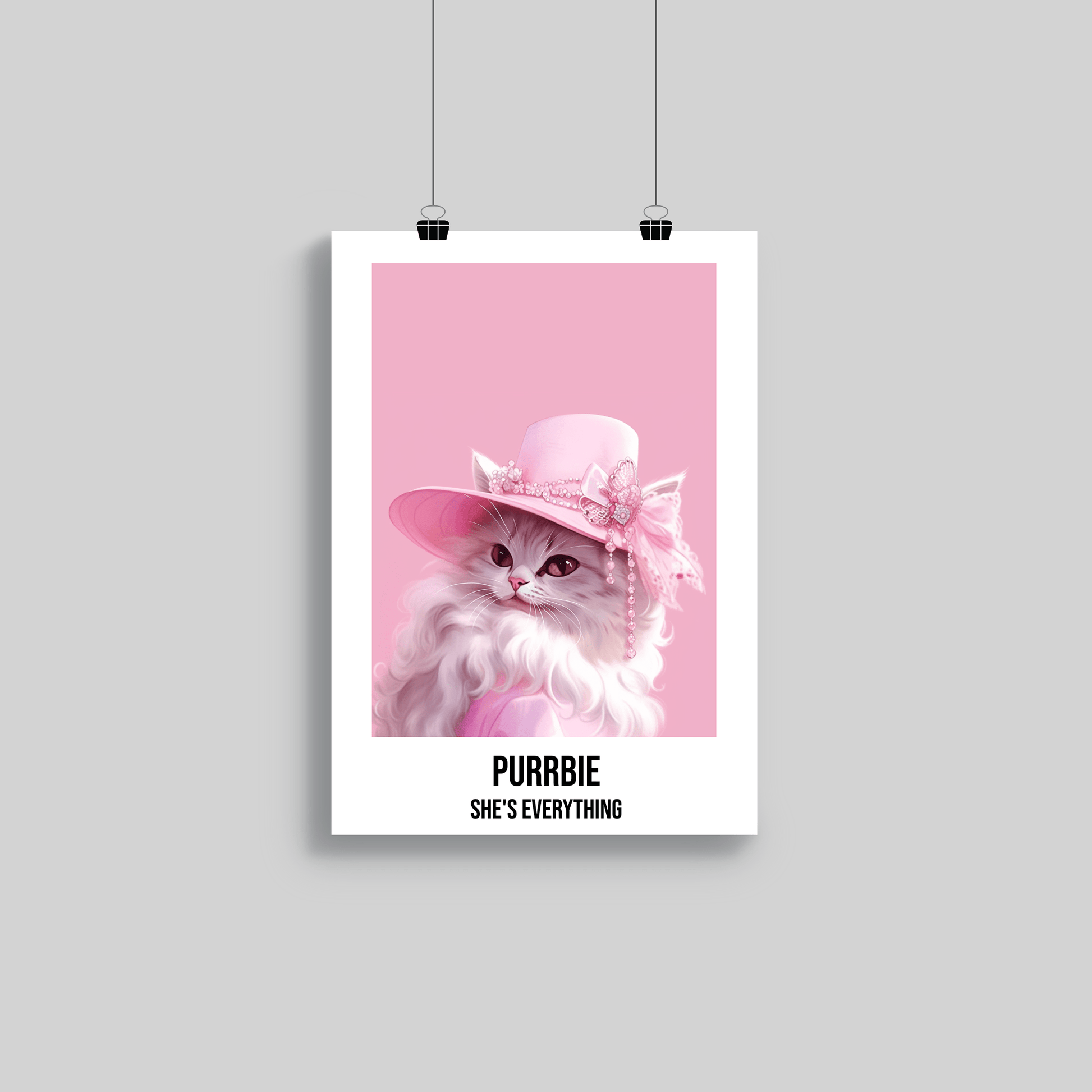 Superr Pets Poster A3 / Rolled Purrbie | Wall Poster