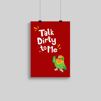 Superr Pets Poster A3 / Rolled Talk Dirty To Me | Wall Poster