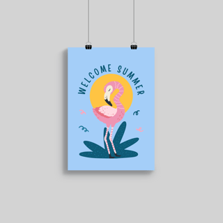 Superr Pets Poster A3 / Rolled Welcome Summer | Wall Poster