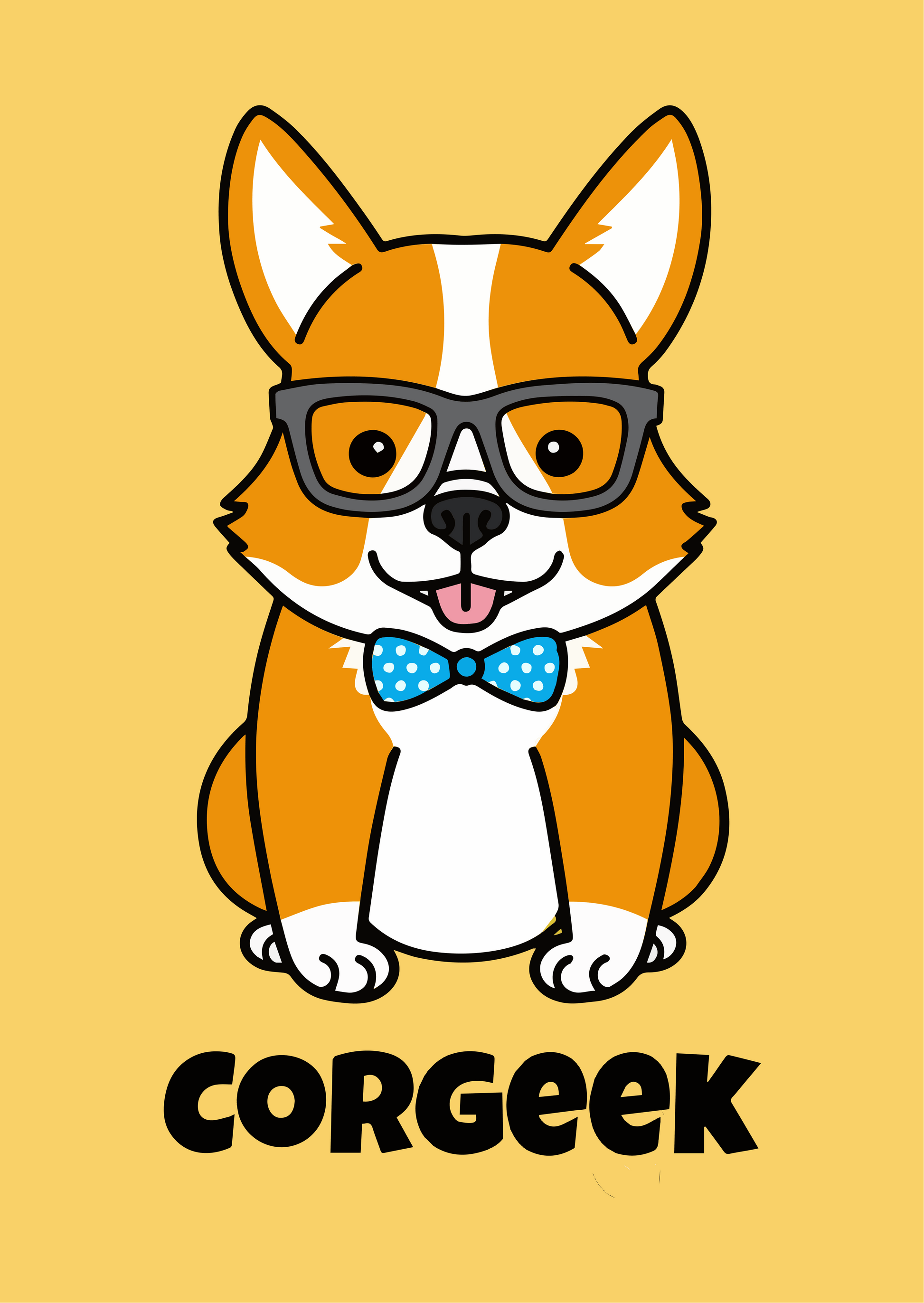 Superr Pets Poster Corgeek | Wall Poster