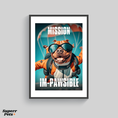 Superr Pets Poster Mission Impossible | Wall Poster | Superr Real Edition