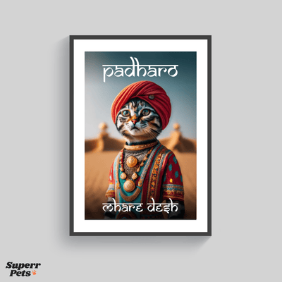 Superr Pets Poster Padharo Mhare Desh | Wall Poster | Superr Real Edition
