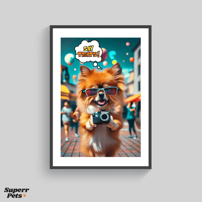 Superr Pets Poster Say Treats | Wall Poster | Superr Real Edition