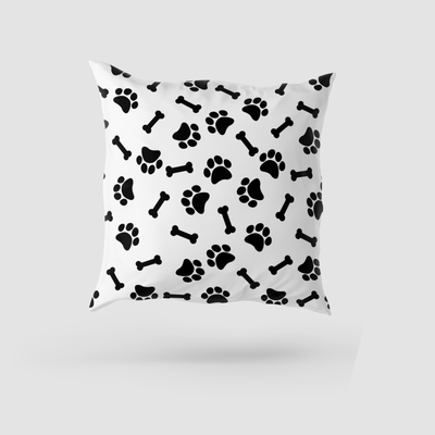 Superr Pets Printed Cushion Cover 16x16 / Single Canine Footprints | Printed Cushion Cover