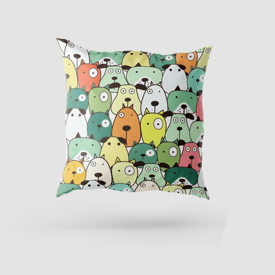 Superr Pets Printed Cushion Cover 16x16 / Single Doggo Mashup | Printed Cushion Cover