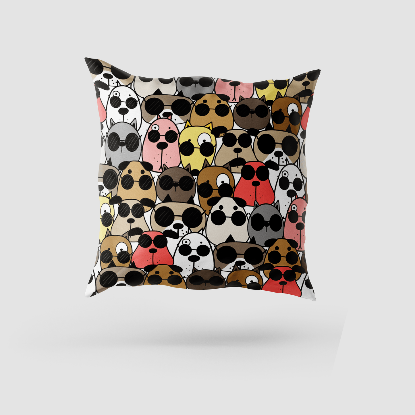 Superr Pets Printed Cushion Cover 16x16 / Single Doggo Mashup | Printed Cushion Cover