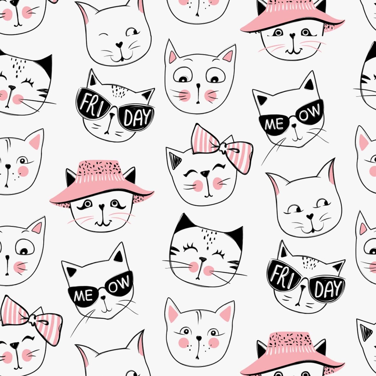 Superr Pets Printed Cushion Cover The Many Faces Of Cat | Printed Cushion Cover