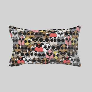 Superr Pets Printed Pillow Cover 18x28 / Single Doggo Mashup | Printed Pillow Cover