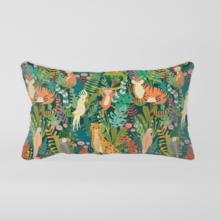 Superr Pets Printed Pillow Cover 18x28 / Single Jungle Theme | Printed Pillow Cover