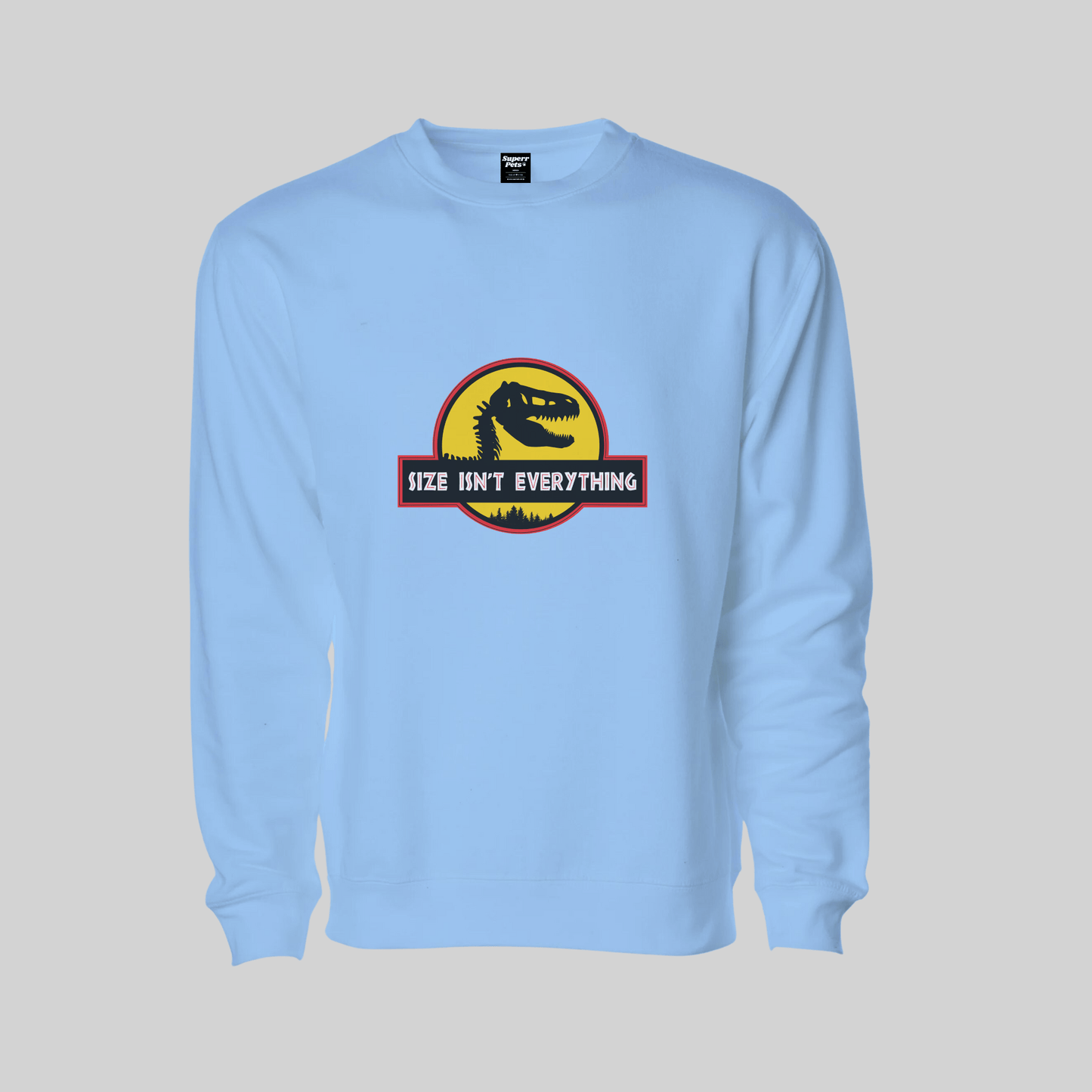 Superr Pets Sweatshirt Sweatshirt / Baby Blue / M Size Isn't Everything | Sweatshirt