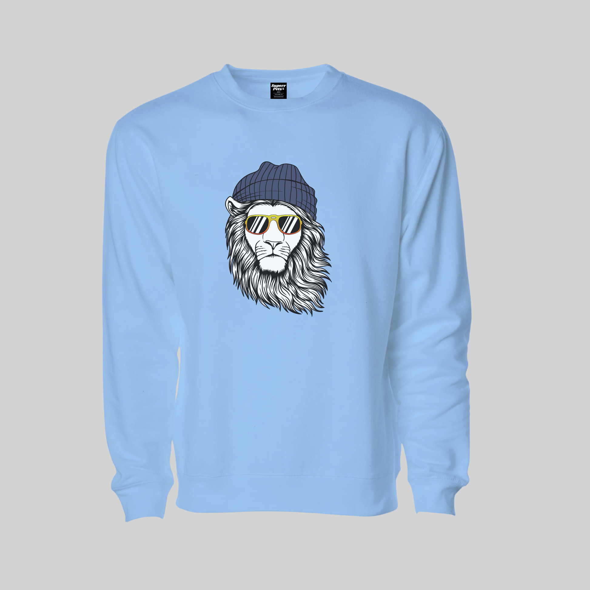 Superr Pets Sweatshirt Sweatshirt / Baby Blue / S Crowned Majesty | Sweatshirt