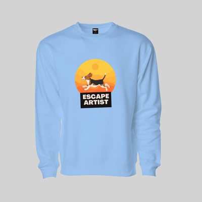 Superr Pets Sweatshirt Sweatshirt / Baby Blue / S Escape Artist | Sweatshirt