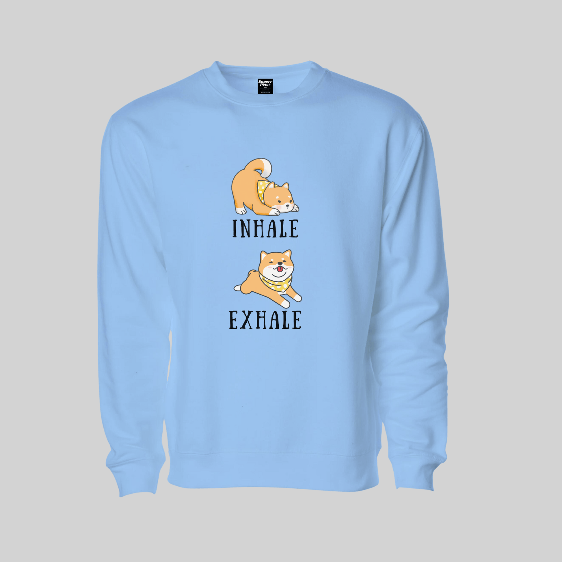 Superr Pets Sweatshirt Sweatshirt / Baby Blue / S Zen Pup | Sweatshirt