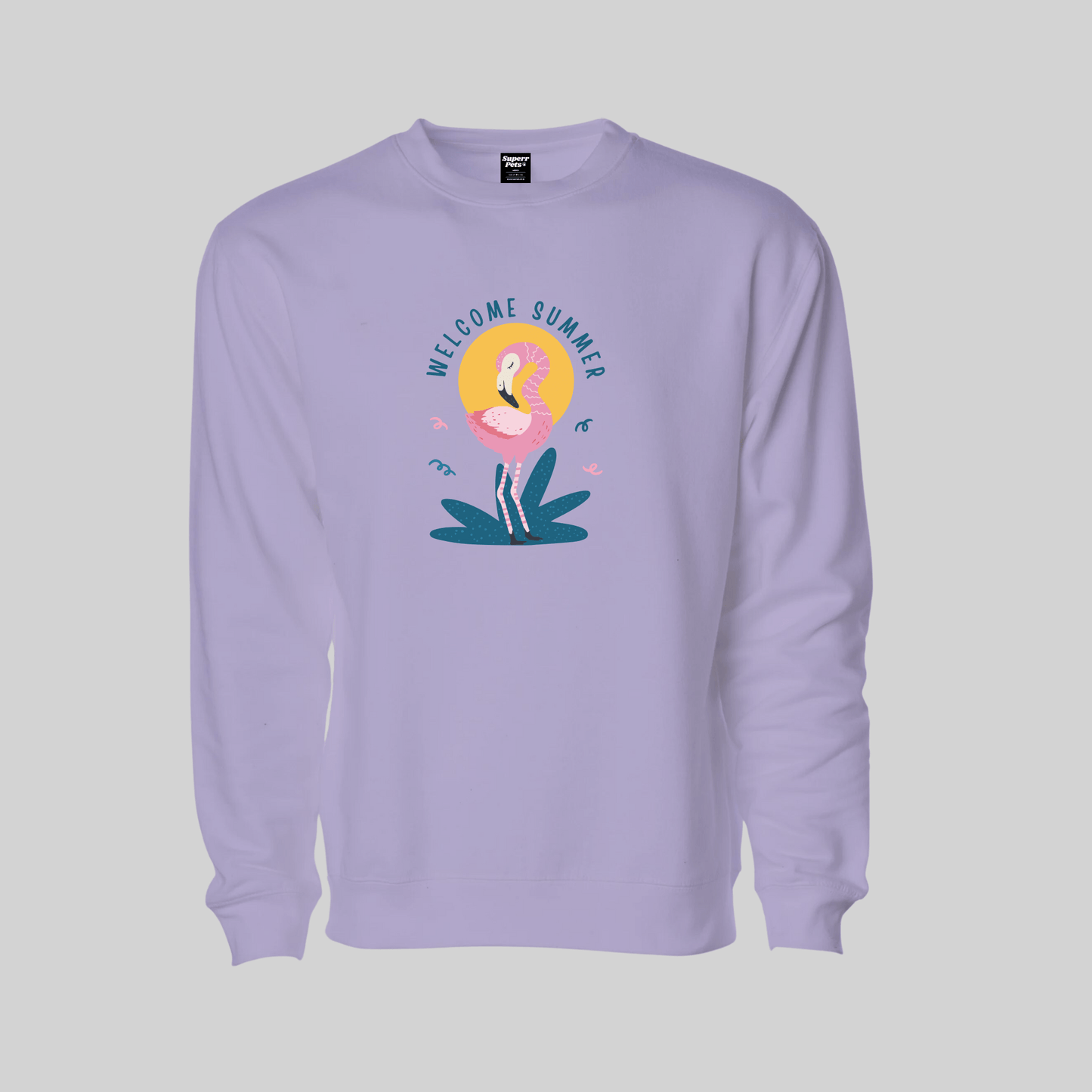 Superr Pets Sweatshirt Sweatshirt / Lavender / XXL Welcome Summer | Sweatshirt