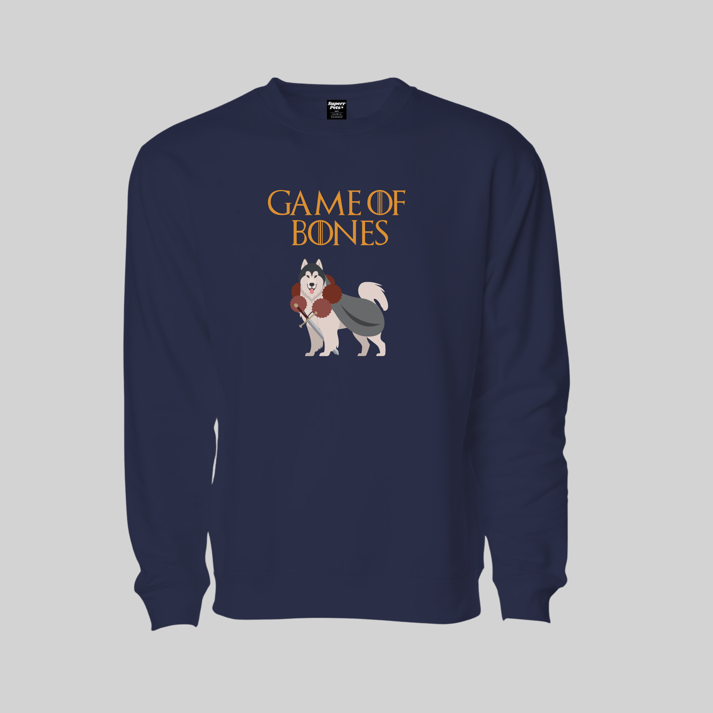 Superr Pets Sweatshirt Sweatshirt / Navy Blue / S Game Of Bones | Sweatshirt