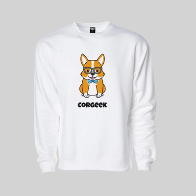 Superr Pets Sweatshirt Sweatshirt / White / S Corgeek | Sweatshirt